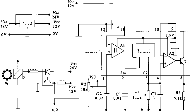 包裝機(jī)傳感器電路圖