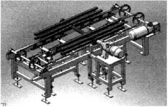 全自動(dòng)瓷磚包裝機(jī)翻磚機(jī)旋轉(zhuǎn)設(shè)備改善后三維圖