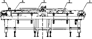 全自動(dòng)瓷磚包裝機(jī)翻磚機(jī)畜磚設(shè)備正視圖