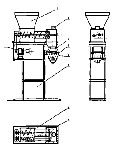 定量包裝機(jī)整體結(jié)構(gòu)圖