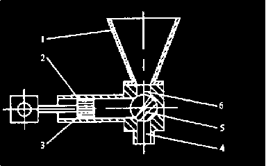 全自動制袋包裝機(jī)柱塞式計量裝置結(jié)構(gòu)簡圖