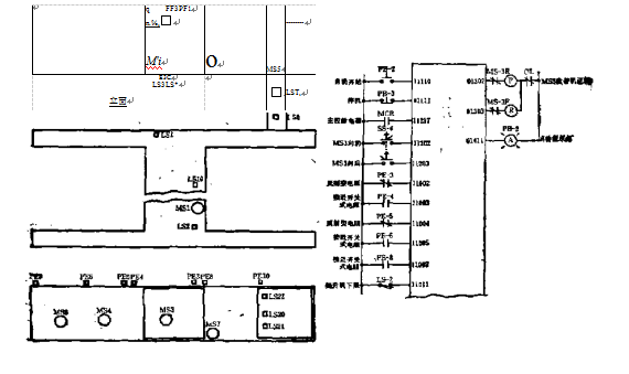 自動(dòng)包裝機(jī)可編程序控制器圖