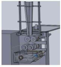 顆粒包裝機(jī)傳動(dòng)機(jī)構(gòu)的3D模型圖