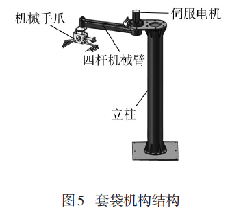 回轉(zhuǎn)式水泥包裝機套袋機構(gòu)結(jié)構(gòu)圖